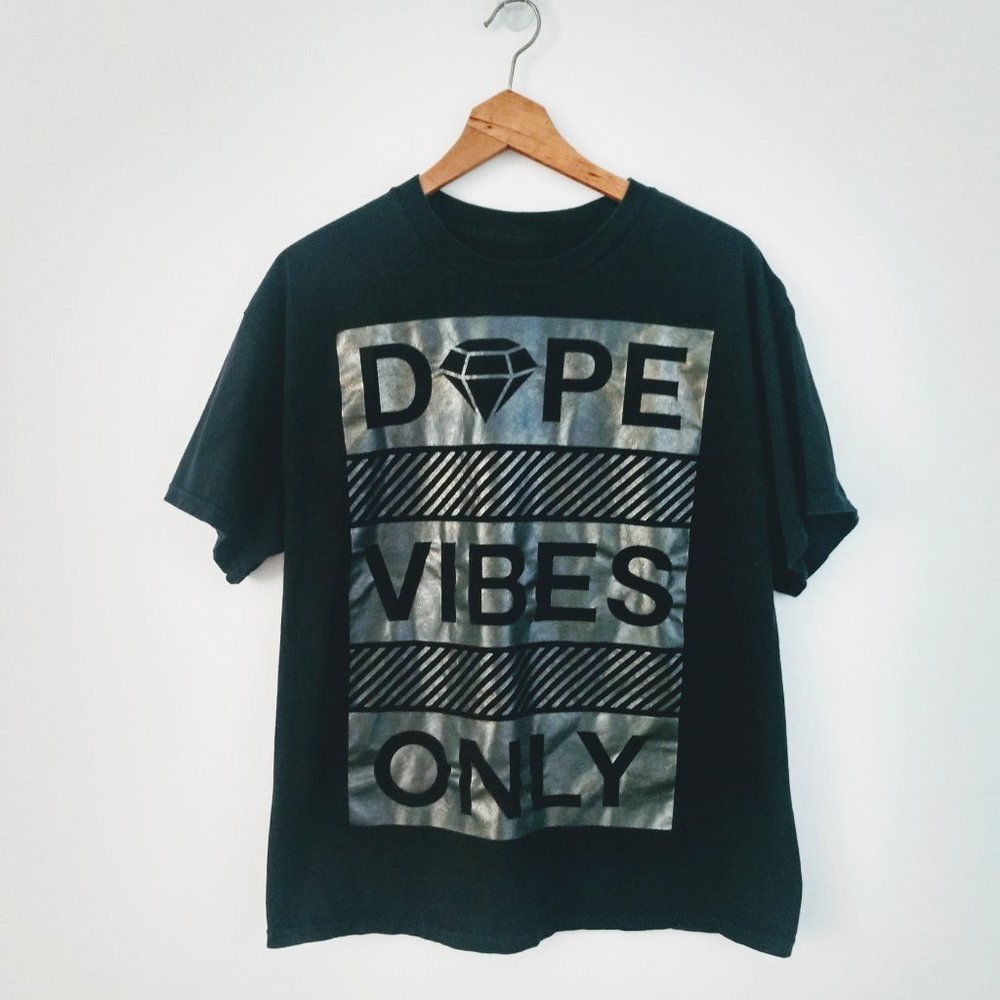 Unisex Dope Vibes Only Gold Foil Tee